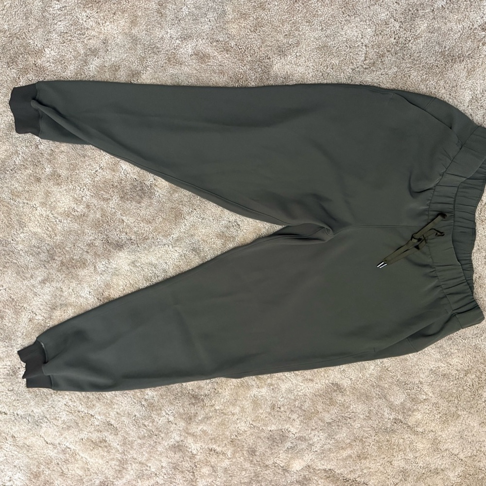 lululemon athletica Green Track Pants with Elastic Cuffs